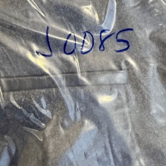 NWT The Kooples Wool & Lamb Leather Brushed Flannel Trousers Charcoal Size Small - Picture 14 of 14